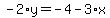 -2%2Ay=-4-3%2Ax