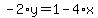 -2%2Ay=1-4%2Ax