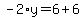 -2%2Ay=6%2B6