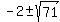 -2%2B-sqrt%2871%29
