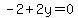 -2%2B2y=0