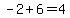 -2%2B6=4
