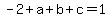 -2%2Ba%2Bb%2Bc=1