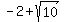-2%2Bsqrt%2810%29