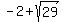 -2%2Bsqrt%2829%29