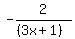 -2%2F%28%283x%2B1%29%29