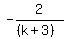-2%2F%28%28k%2B3%29%29