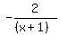 -2%2F%28%28x%2B1%29%29