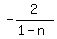 -2%2F%281-n%29