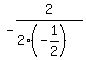 -2%2F%282%2A%28-1%2F2%29%29