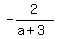 -2%2F%28a+%2B+3%29