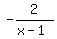 -2%2F%28x-1%29