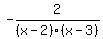 -2%2F%28x-2%29%28x-3%29