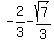 -2%2F3-sqrt%287%29%2F3