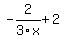 -2%2F3x%2B2