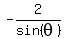 -2%2Fsin%28theta%29