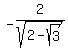 -2%2Fsqrt%282-sqrt%283%29%29