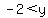 -2%3C+y