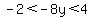 -2%3C-8y%3C4
