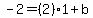 -2=%282%291%2Bb