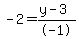 -2=%28y-3%29%2F-1