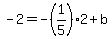 -2=-%281%2F5%292%2Bb
