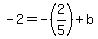-2=-%282%2F5%29%2Bb