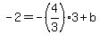 -2=-%284%2F3%293%2Bb