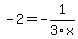 -2=-1%2F3x