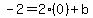 -2=2%280%29%2Bb