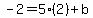 -2=5%282%29%2Bb