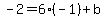 -2=6%28-1%29%2Bb
