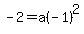 -2=a%28-1%29%5E2