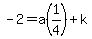 -2=a%281%2F4%29%2Bk