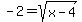 -2=sqrt%28x-4%29