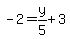 -2=y%2F5%2B3
