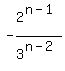 -2%5E%28n-1%29%2F3%5E%28n-2%29