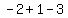 -2+%2B+1+-3