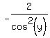 -2+%2F+cos%5E2%28y%29