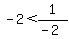 -2+%3C+1%2F%28-2%29