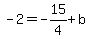 -2+=+-15%2F4%2Bb