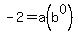 -2+=+a%28b%5E0%29