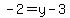 -2+=+y+-+3