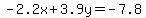 -2.2x%2B3.9y=-7.8