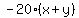 -20%28x%2By%29