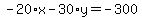 -20%2Ax-30%2Ay=-300