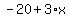 -20%2B3%2Ax
