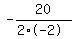 -20%2F%282%2A-2%29