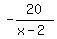-20%2F%28x-2%29
