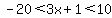 -20%3C3x%2B1%3C10
